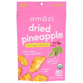 Amazi, Dried Fruit Pineapple Moringa Hibiscus Organic, 2.3 Ounce