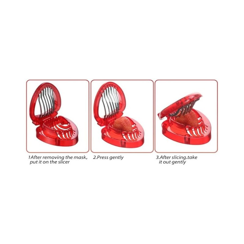Red Strawberry Slicer,Cup Slicers | Egg Slicers | banana slicers
