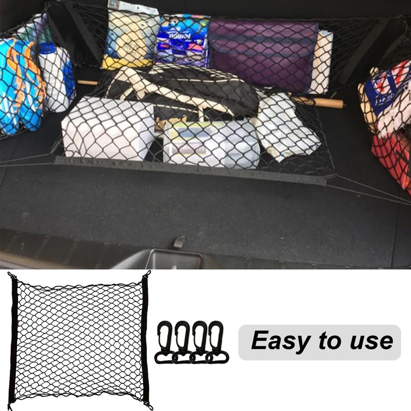 ALI2 Luggage Net 70 x 70 cm, Car Boot Net,