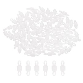PATIKIL 100PCS PCB Board Isolation Column, Nylon Reverse Locking Circuit Board Clips Standoff Double Head Insulation Bracket Support Height 3mm /0.12"