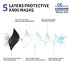 KN95 Face Mask Disposable Adults - 100 Pack 5 Layer