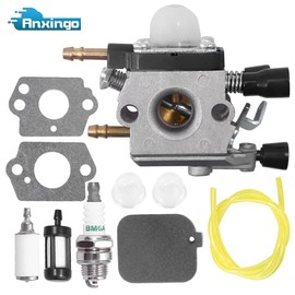 Hoypeyfiy Carburetor Kit with Gaskets Fuel Filters Spark Plug, Replacement for BG45 BG46 BG55 BG65 BG85 SH55 SH85 42291200606 Leaf Blower, Replaces C1Q-S68, C1Q-S68G, C1Q-S64