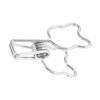 100pcs Binder Clip Hollow Cartoon Bear Long Tail Metal Paper