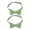 IDNVFY Pack of 2 Cotton Bow Tie, Adjustable Bow Tie,