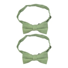 IDNVFY Pack of 2 Cotton Bow Tie, Adjustable Bow Tie, Kids Bow Tie, Dance Costume Accessories