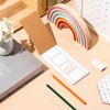 Colarr 4 Pcs Mini Blank Comic Book Kraft Grid 7.3