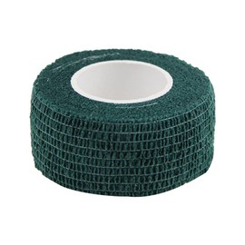 Mintice 10 Rollen Selbstklebender Bandage Elastische Selbsthaftende Cohesive Fixierbinde Kohäsive Verband Fingerverband Wundverband 2,5cm * 4,5m Dunkelgrün