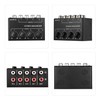 Stereo Mini Mixer, Mini Stereo Audio Mixer with 4-Channel RCA