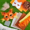 Seenelling 19 Pcs DIY Therian Mask Kit Blank Cat Mask