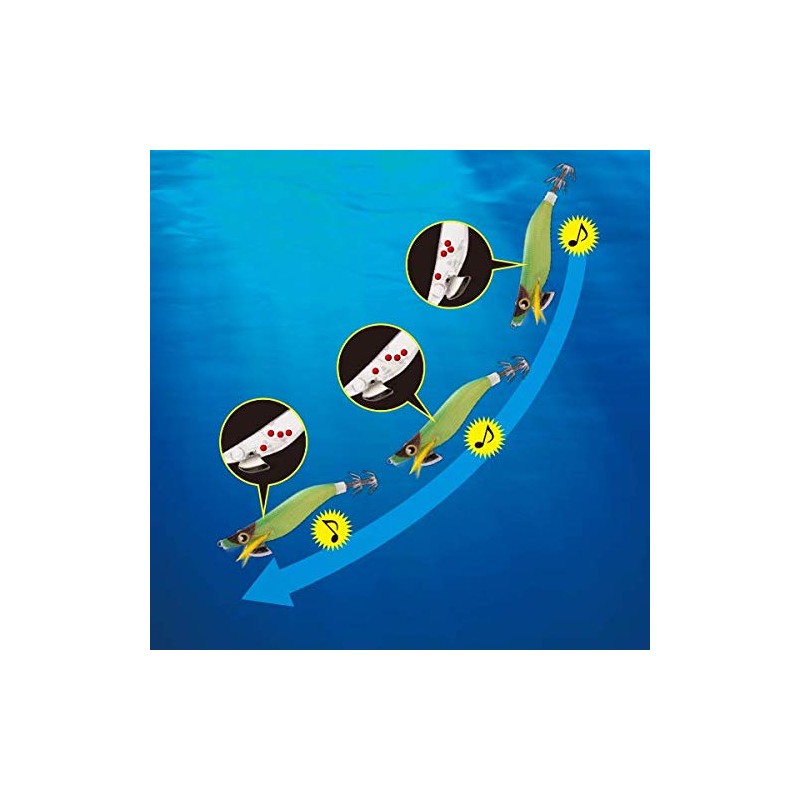 Shimano Sephia Clinch Excounter Rattle QE-J35S Squid Jig, No. 3.5,