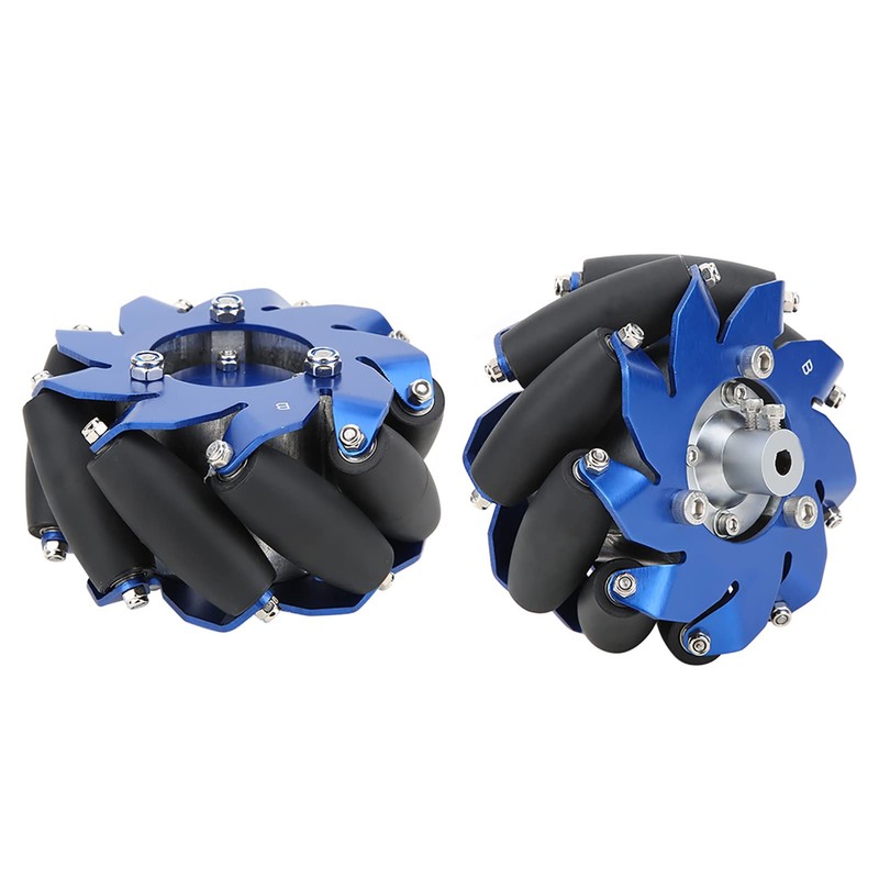 Fafeicy 4 inch Mecanum Wheel Left Wheel Aluminium with Wheel