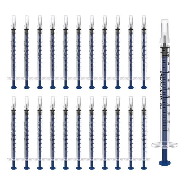 Pack of 50 Syringes, Disposable Syringe, Plastic Syringe, Dosing Syringe