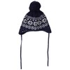 maximo Baby-Jungen 85575-263800, ausgenäht, Band, Norwegermuster Schneestern Mütze, Mehrfarbig (Navy/Wollweiss 4838), 47