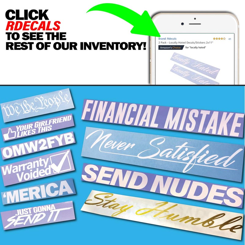 2 Pack - Just Gonna Send It Decals/Stickers 2x9