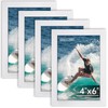 FIXSMITH 4x6 Picture Frame Bulk-4 Pack, Photo Frame 4x6 with