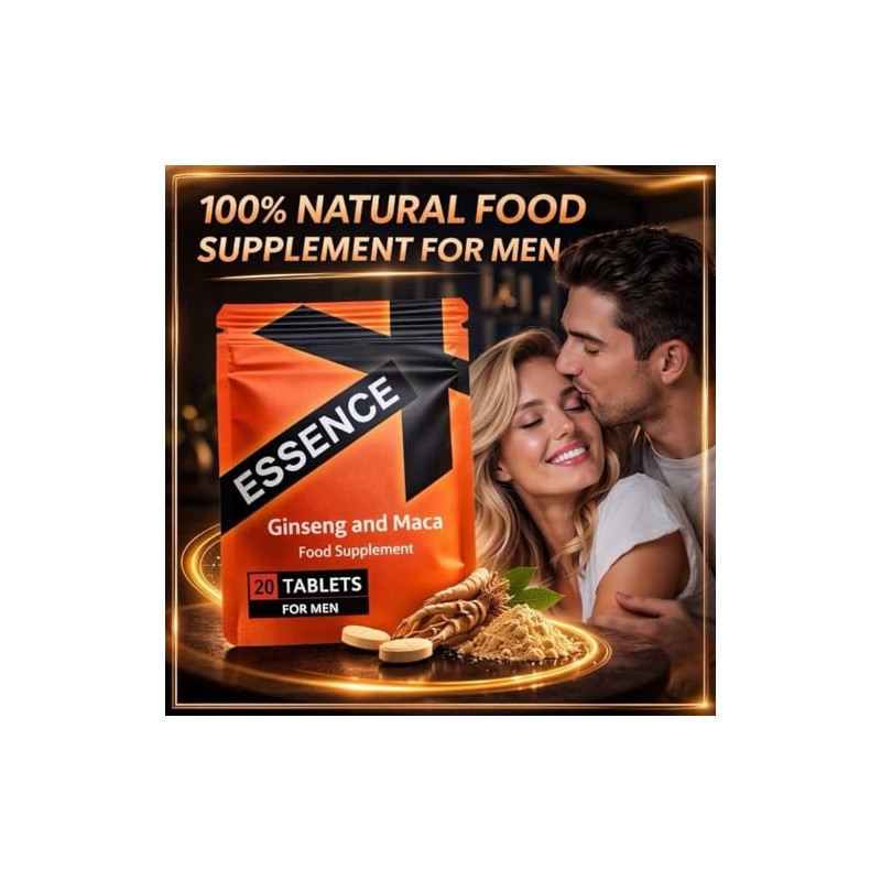 Ginseng Tablets Food Supplement for Men – 20 Tablets –