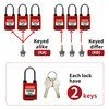 HiLKCO Lockout Tagout Lock Set 5 Pack Red Dustproof Padlocks