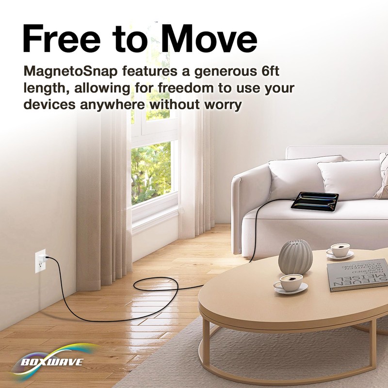 BoxWave Cable Compatible with BLU Studio X5 Max - MagnetoSnap