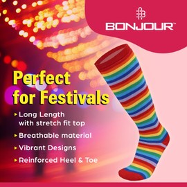 Ladies Design Wellington Boot Socks (3 Pairs) Women's Cotton Rich Breathable Welly Socks - Festival Walking Hiking Thermal Socks - Striped Cats Dogs Horses Animal Designs - UK Shoe Size 4-8