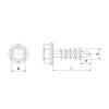 Parthouse Osato Drill Bis Hexagonal 0.2 inch (5 mm) x