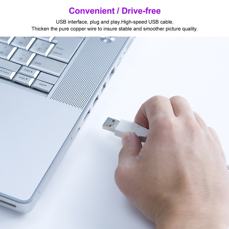 1080P HD USB Computer Camera Video Recording Digital Webcam BuiltIn