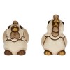 THUN, Ceramic Rooster and Hen Set Hand-Decorated Classic Nativity Scene
