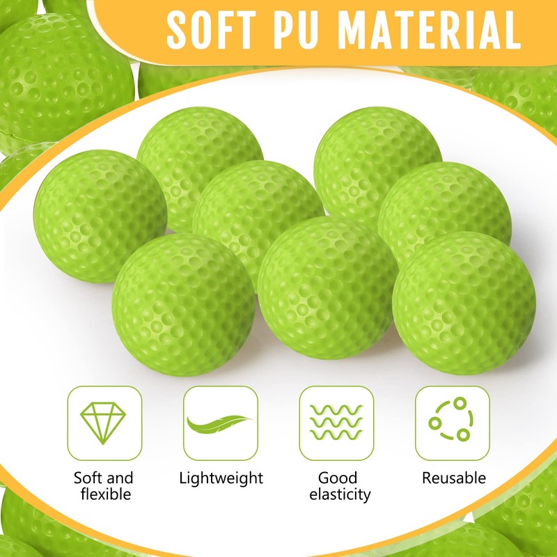 Junkin 80 Pcs Foam Golf Practice Balls Realistic Feel and