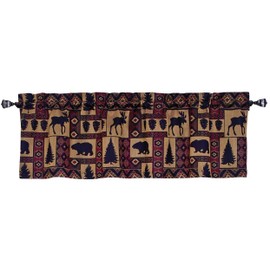 spring Home Cabin Pine Lodge Wildlife Window Valance