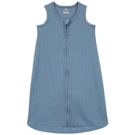 Carter's Baby Sleeveless Sleeping Bag, Sleeveless Sack with 2-Way Zipper, Blue, Medium 6-12 Months