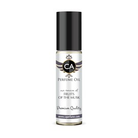 CA Perfume Impression of Fruits Of The Musk For Women & Men Replica Fragrance Body Oil Dupes Alcohol-Free Essential Aromatherapy Sample Travel Size Concentrated Long Lasting Roll-On 0.3 Fl Oz/10ml