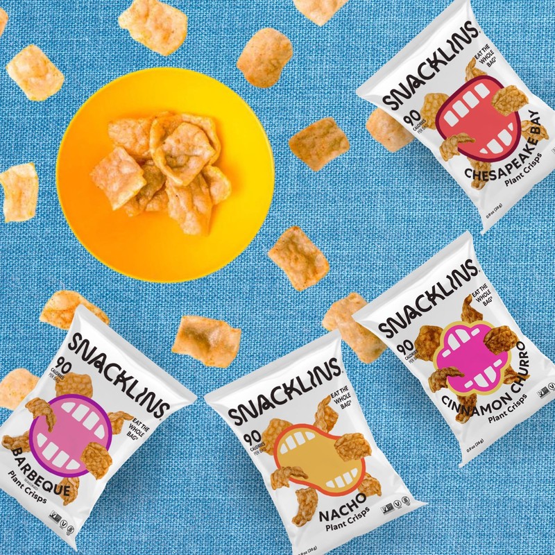 SNACKLINS Chesapeake Bay Plant-Based Crisps – Vegan, Gluten-Free, Grain-Free, Kosher,