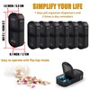 BVYA Pill Organizer Case, Weekly Travel Pill Case Medication Reminder,for