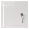 150x150mm / 6x6 inch White Metal Access Panel with Key