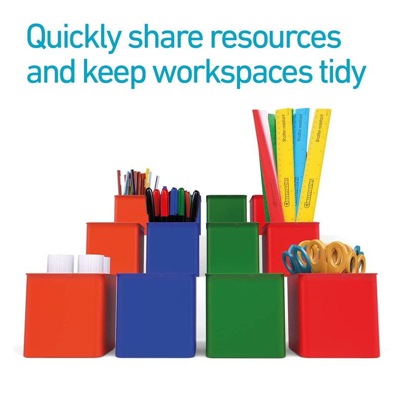 Classmaster SP12 Desk Pots – Storage Containers for Pencils, Pens