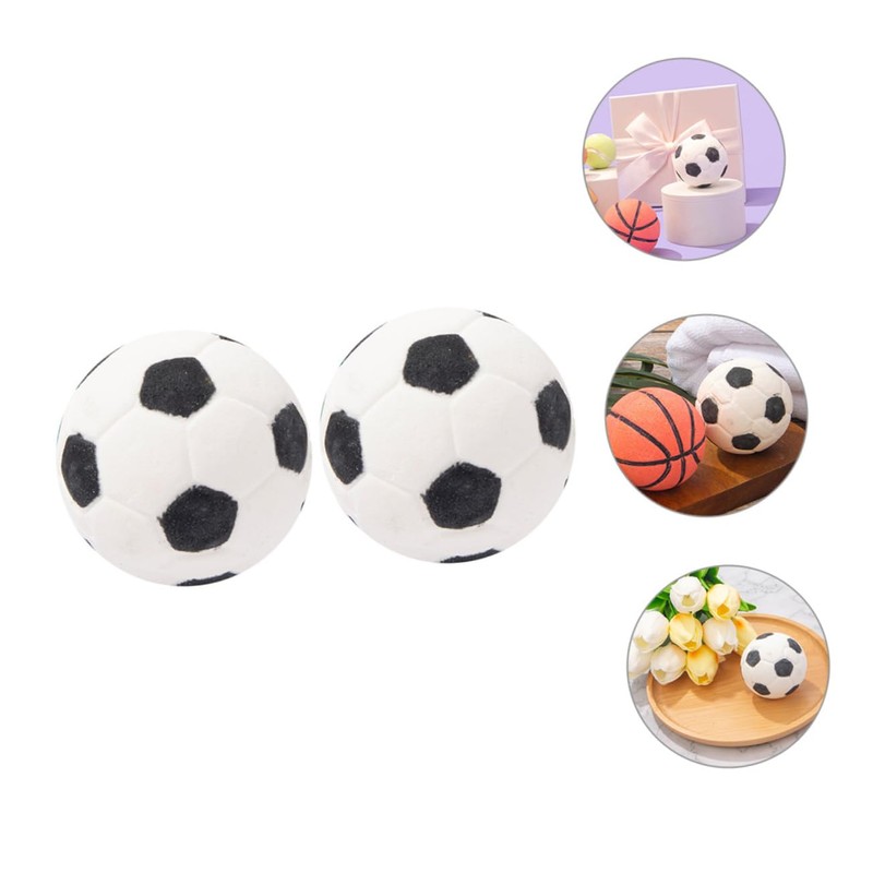 Gatuida 2pcs Portable Football Shape Bathing Natural Bath Salt for