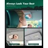 SCITOO Car Sun Visor Assbembly with Mirror Fit for 2012-2017
