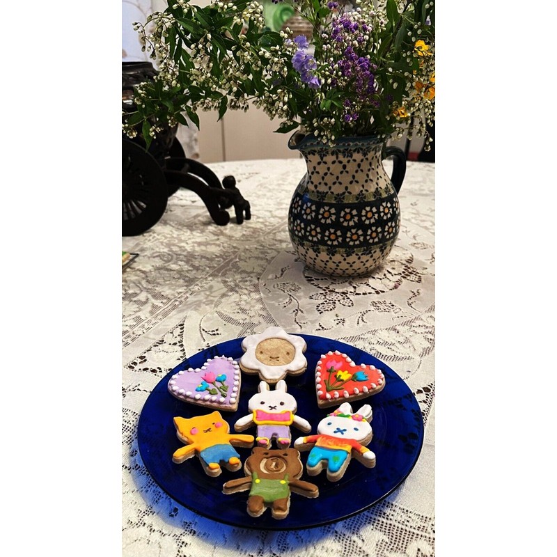 Homemade Gluten Free Sugar Cookies w Royal Icing - Silly