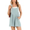 ANRABESS Women's Summer Casual Rompers Bib Short Overalls Loose Linen