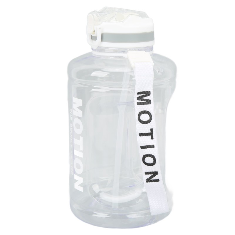 1500ml Large Capacity Sports Water Bottle Portable Scale Marking Poping