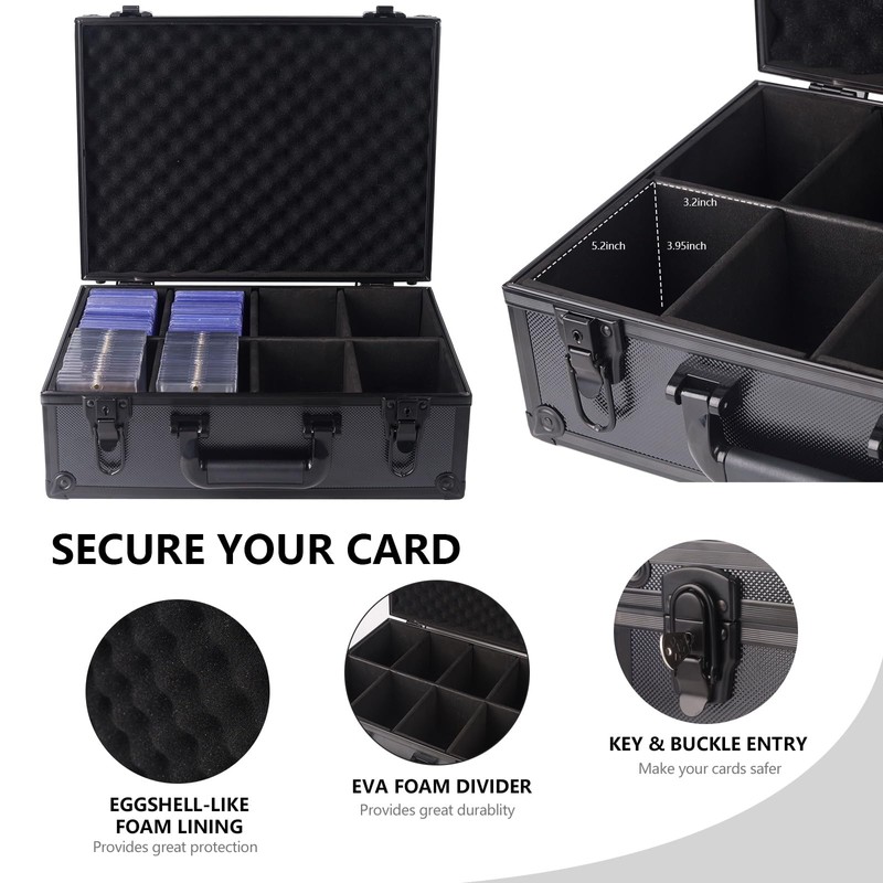 KAGSWAMO Toploader Storage Box Trading Card Storage Case, Sports Baseball