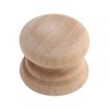 Silverline 6PCS Round Unfinished Wood Cabinet Knobs Pulls for Drawer