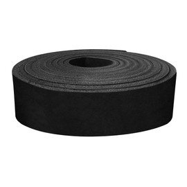 ELW 5-6 oz (2-2.4mm) Latigo Leather Belt Grade Straps | Size: 1"x72" (2.5x183cm) | Black | Full Grain Cowhide, Heavy Duty Holsters, Sheathes, Harness, Saddle, Guitar Straps, Crafts