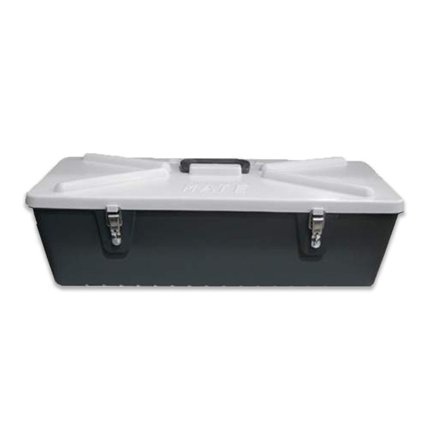 Special Mate 5” Fishing Lure Box - Body Bait Storage for 128 Lures - Grey/ White - Durable Hard Plastic With Metal Latches - #5128