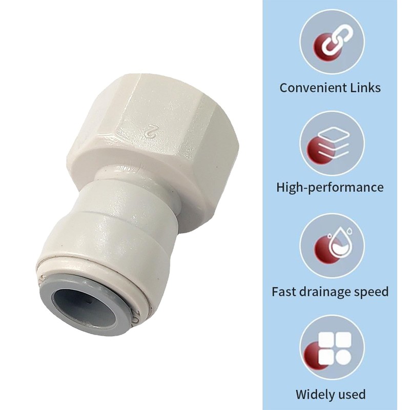 Aczyqws 2 Internally Threaded BSP to 10mm Push Pipe Connector