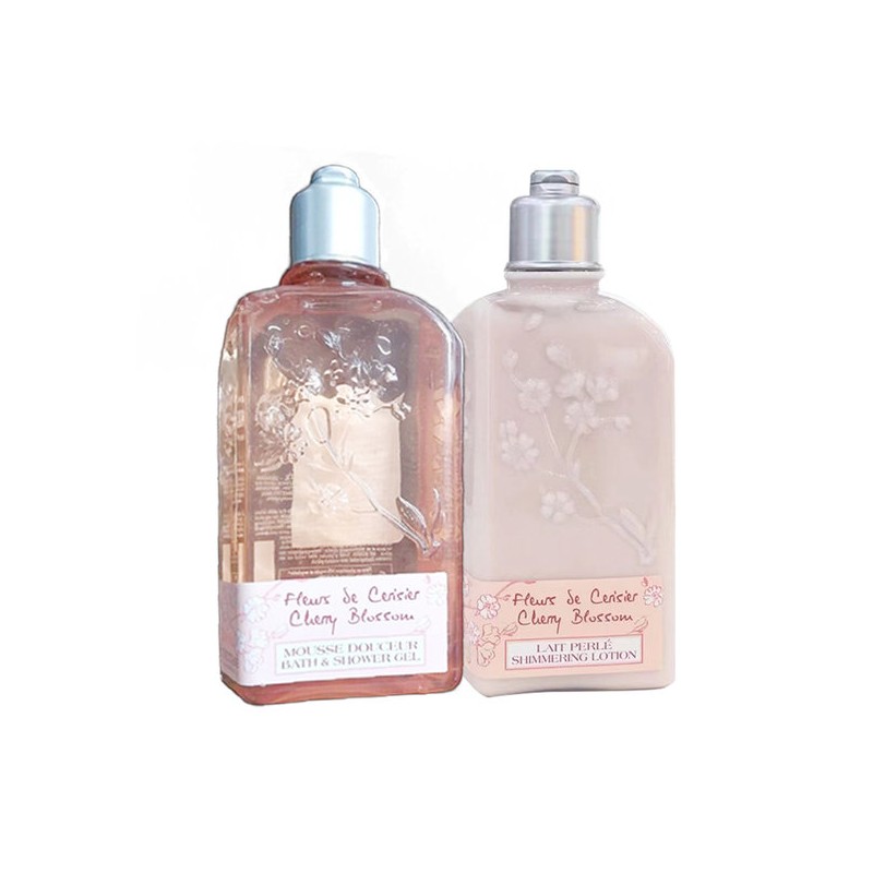 L'Occitane Cherry Blossom Body Care 250ml (Shower Gel + Body