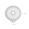 COLLBATH 3pcs Coffee Latte Art Stencils Reusable Molds for Decorating