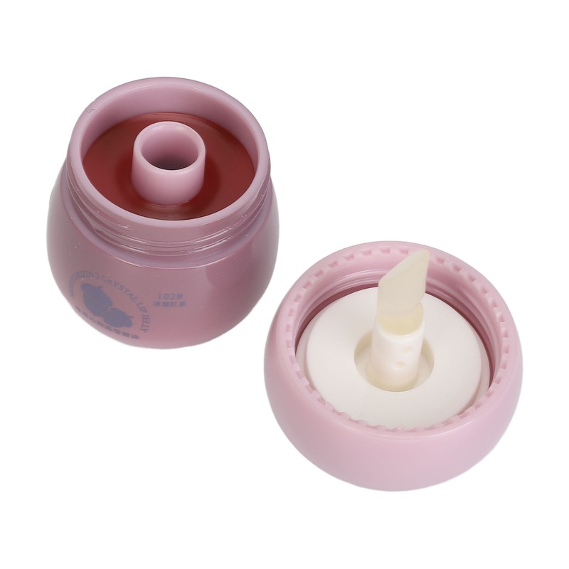 2pcs Matte Lip Gloss Hydrating Water Gloss Mushroom Shape Long