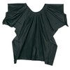 Comair Hairdressing Cape Plastic Black Soft Film with Velcro Fastener