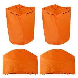 4x Orange Engine Covers Compatible for Weedeater Trimmer, Polyester Fiber Cover Wrap for String Trimmers/Stick Edgers/Pole Saws/Brush Cutters/Hedge Trimmer Engines, Easy to Use and Adjust by YTXXDEUS