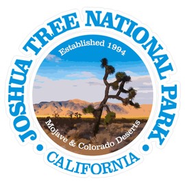CafePress Joshua Tree (NP2) Medium Die Cut Sticker, 5.75" x 5.75" Matte Finish